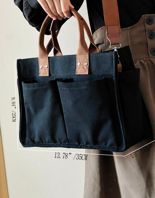 Load image into Gallery viewer, Large Capacity with Removable Bottom Canvas Tote Bag