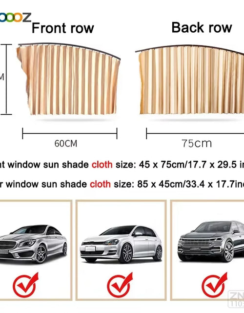 Load image into Gallery viewer, ShadeGuard™ Magnetic Car Window Sunshade – Cool, Private, Protected. InstantlyMagnetic Car Sunshade Window Curtains Auto Window Sun Shade Privacy Sun UV Protection Window Shield Car Interior Accessories