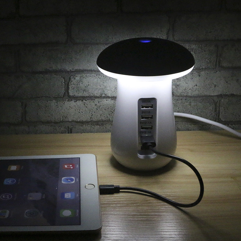 Mushroom Lamp USB Charger 🍄 Fast QC 3.0 & LED Light