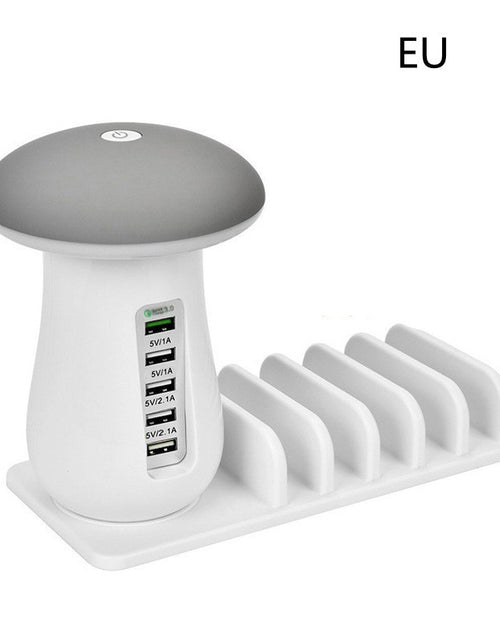 Load image into Gallery viewer, Mushroom Lamp USB Charger 🍄 Fast QC 3.0 &amp; LED Light
