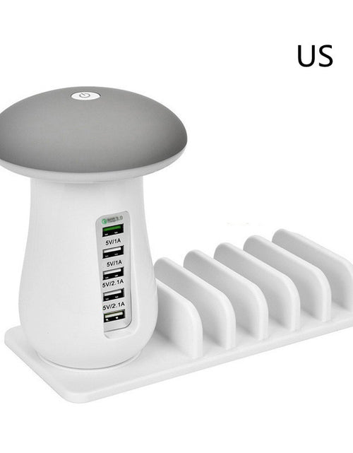 Load image into Gallery viewer, Mushroom Lamp USB Charger 🍄 Fast QC 3.0 &amp; LED Light
