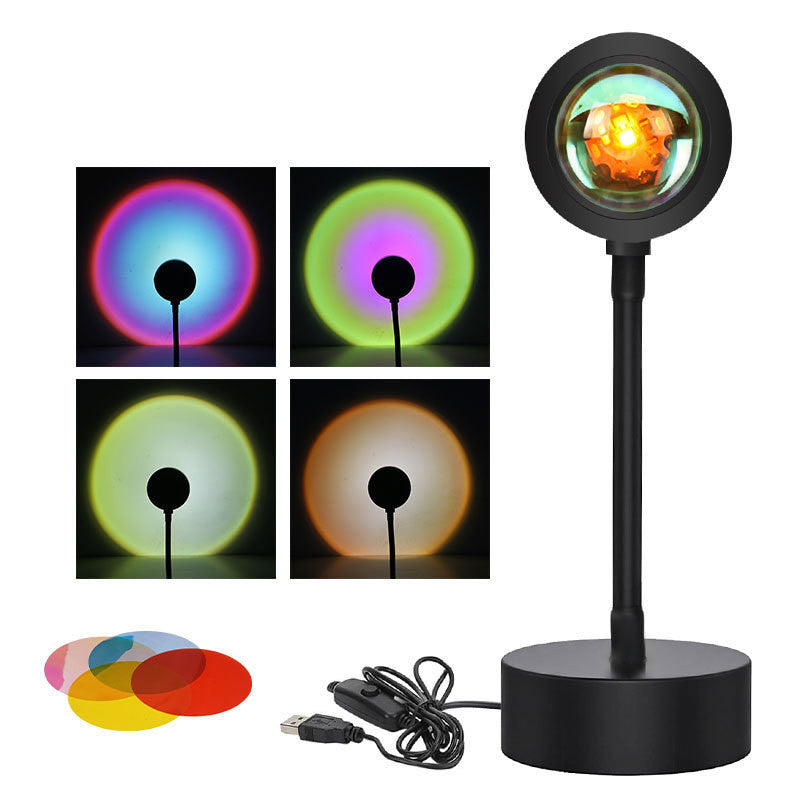 Sunset Projection Lamp 🌅 USB Night Light & Wall Decor