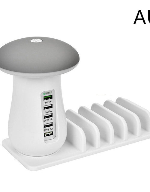 Load image into Gallery viewer, Mushroom Lamp USB Charger 🍄 Fast QC 3.0 &amp; LED Light
