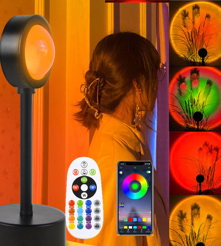 Sunset Projection Lamp 🌅 USB Night Light & Wall Decor