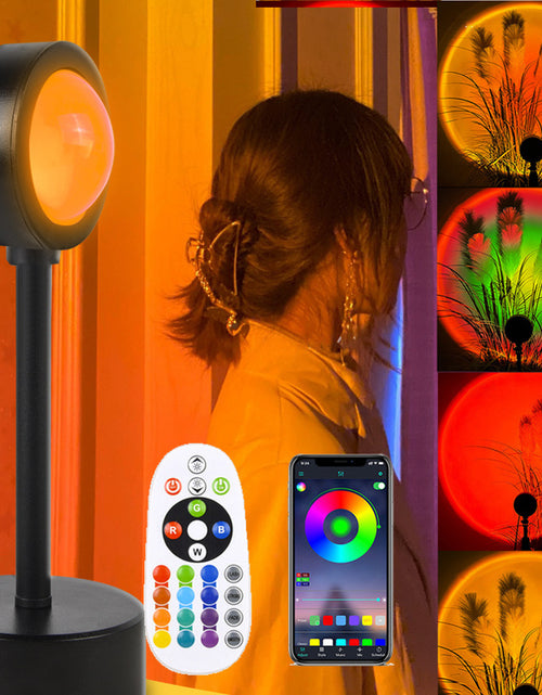 Load image into Gallery viewer, Sunset Projection Lamp 🌅 USB Night Light &amp; Wall Decor
