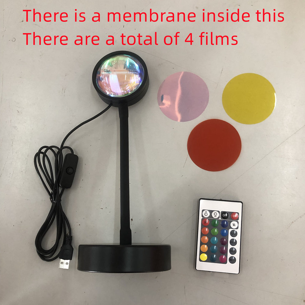 Sunset Projection Lamp 🌅 USB Night Light & Wall Decor