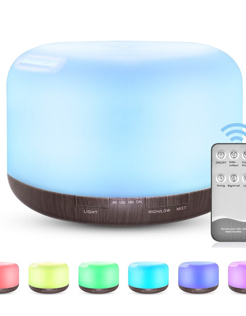 Load image into Gallery viewer, Color Changing Essential Oil Diffuser 🌿 500ml &amp; Remote
