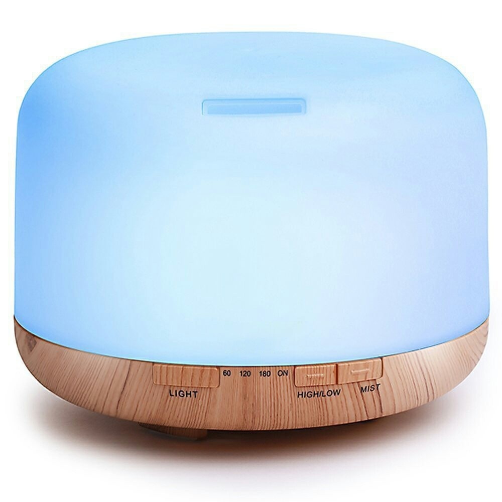 Color Changing Essential Oil Diffuser 🌿 500ml & Remote