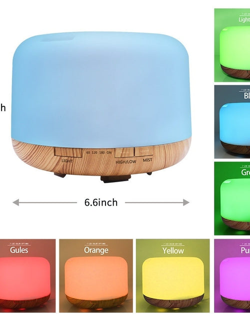 Load image into Gallery viewer, Color Changing Essential Oil Diffuser 🌿 500ml &amp; Remote
