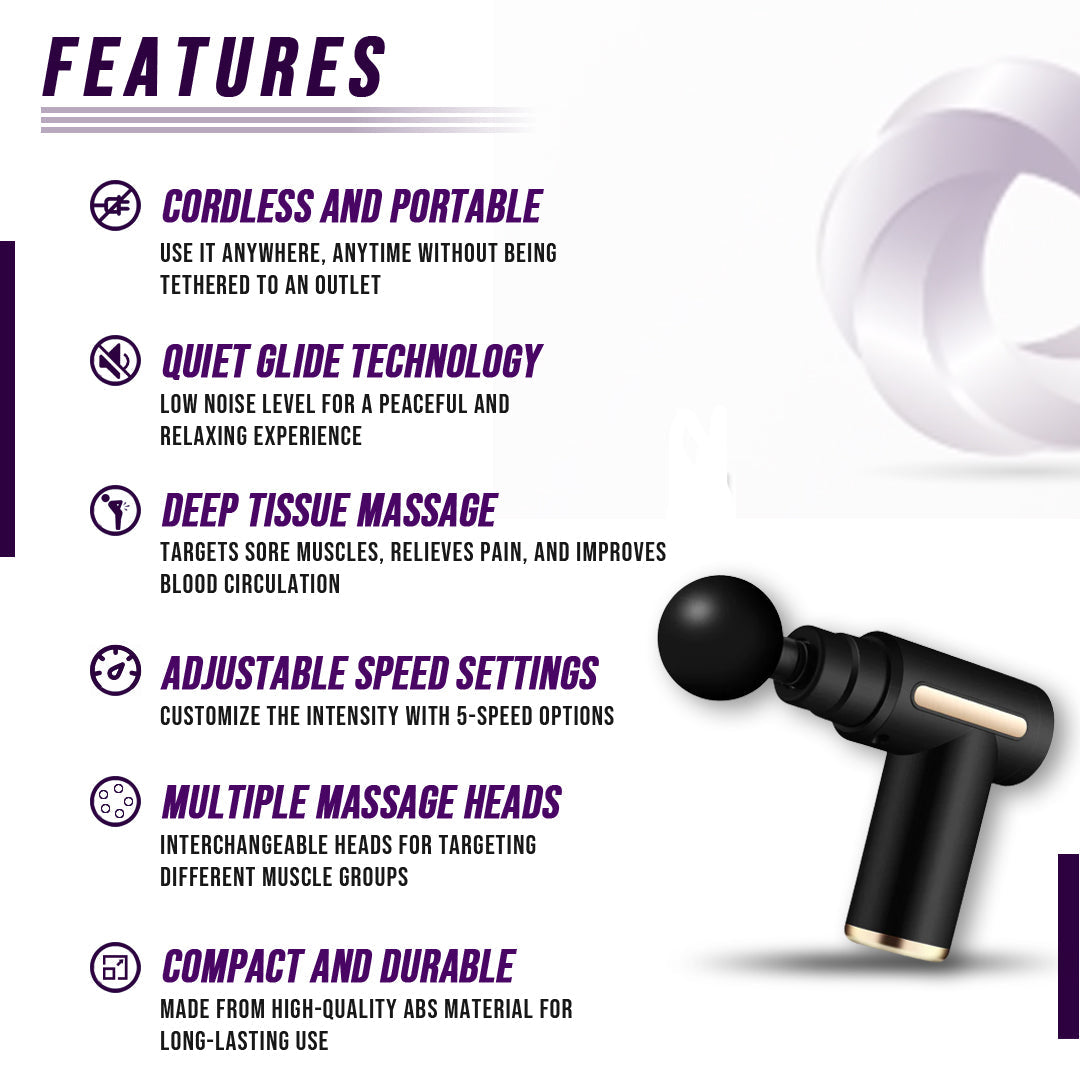 Muscle Massage Gun 💪 Deep Tissue Percussion Therapy