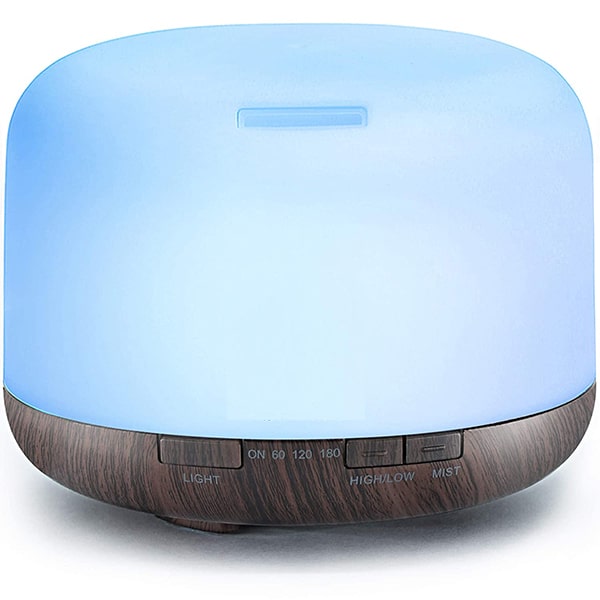 Color Changing Essential Oil Diffuser 🌿 500ml & Remote