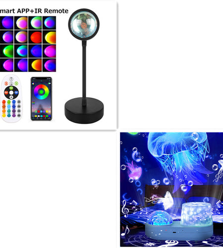 Sunset Projection Lamp 🌅 USB Night Light & Wall Decor