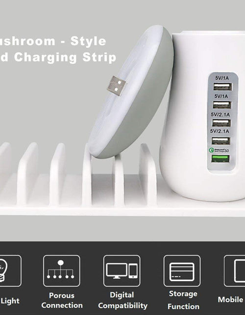 Load image into Gallery viewer, Mushroom Lamp USB Charger 🍄 Fast QC 3.0 &amp; LED Light
