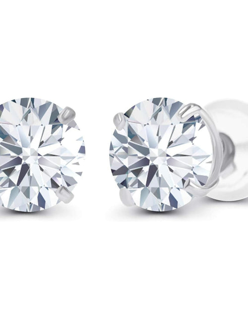 Load image into Gallery viewer, Diamond Stud Earrings 💎 1.50 CTW White/Yellow Gold
