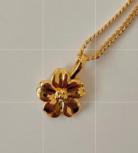 Hibiscus Pendant Necklace 🌺 Gold-Filled & Handmade in Canada