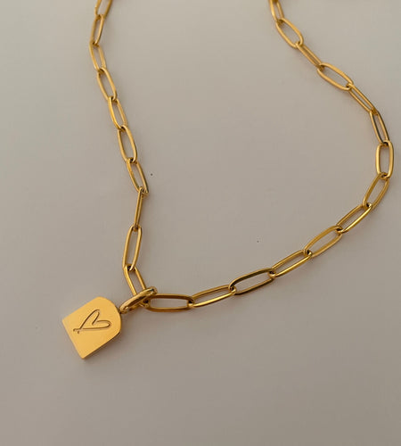 Boho Heart Pendant Necklace 💛 Gold-Plated & Hypoallergenic