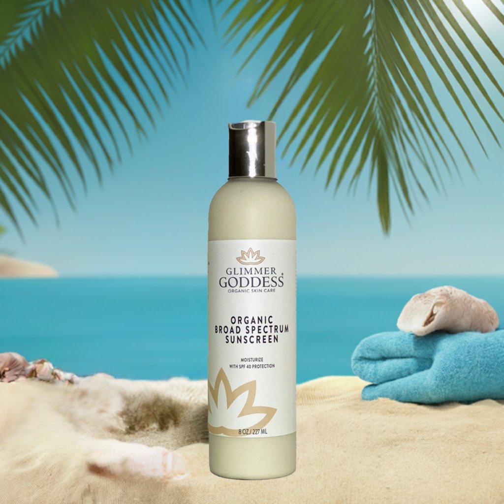 Glimmer Goddess Sunscreen ☀️ Organic & Reef-Safe Protection
