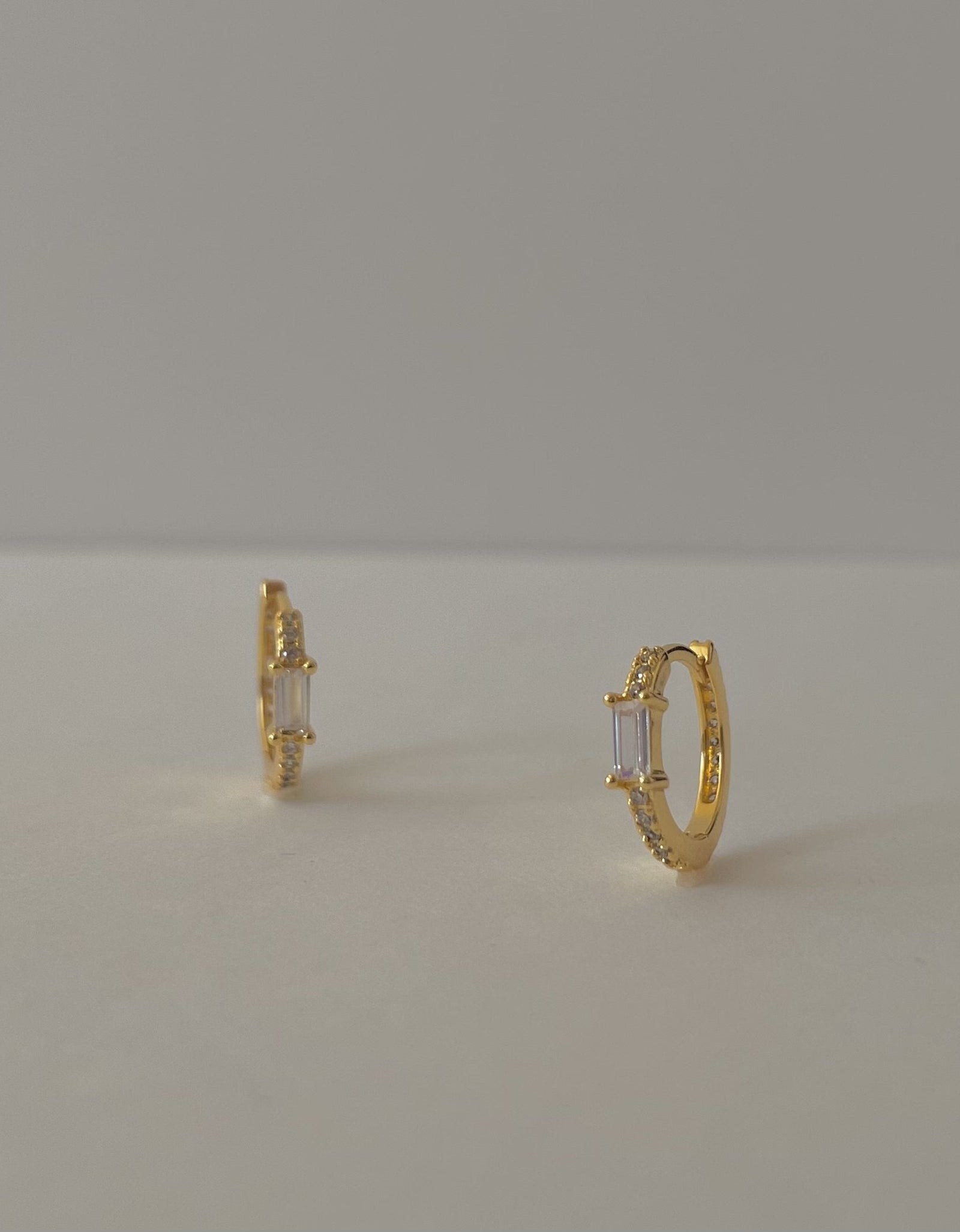 Sia Stone Huggies- White Zirconia