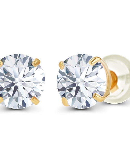 Load image into Gallery viewer, Diamond Stud Earrings 💎 1.50 CTW White/Yellow Gold
